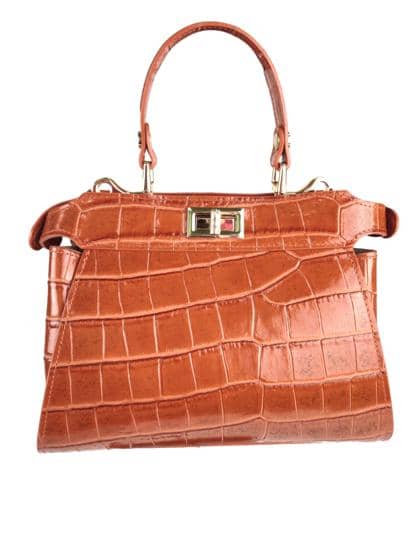 Cartella Eleganza – itališka rankinė su krokodilo rašto oda