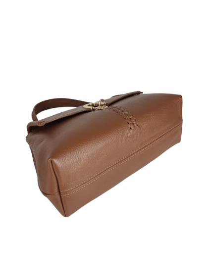 Aria – odinė rankinė su pintos odos detalėmis