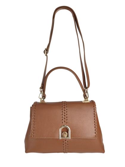 Aria – odinė rankinė su pintos odos detalėmis