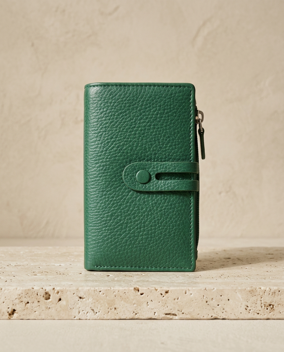 Genuine leather wallet "Isotta" with RFID protection