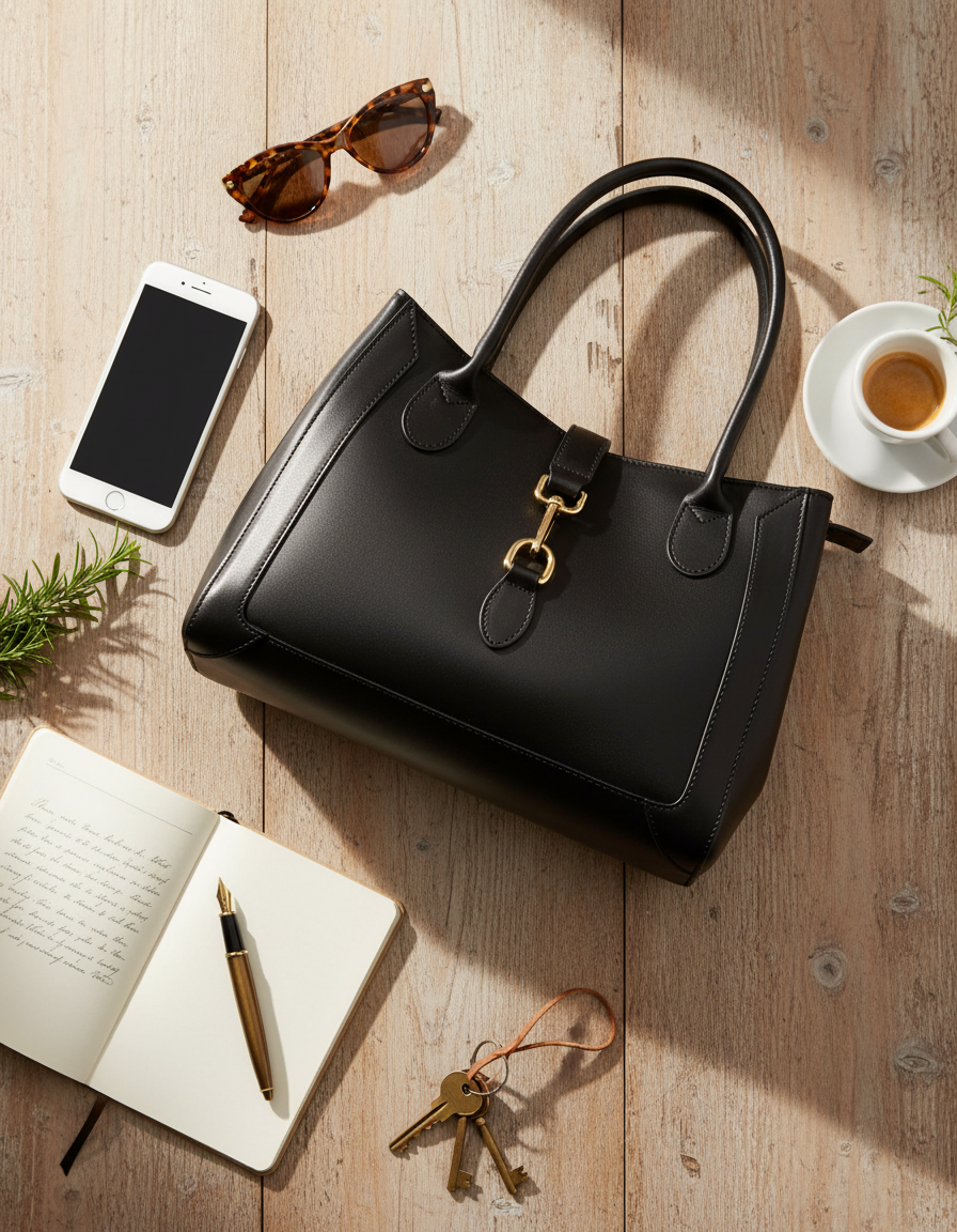Lucca – borsa a mano in pelle strutturata