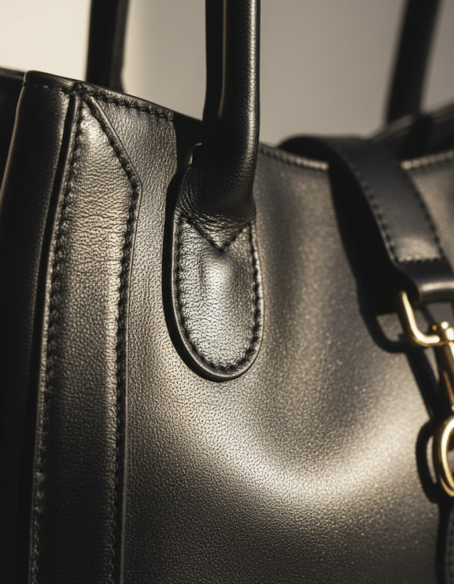 Lucca – borsa a mano in pelle strutturata