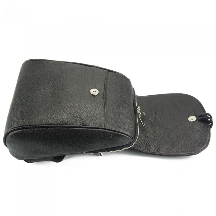 Leather backpack Lockme