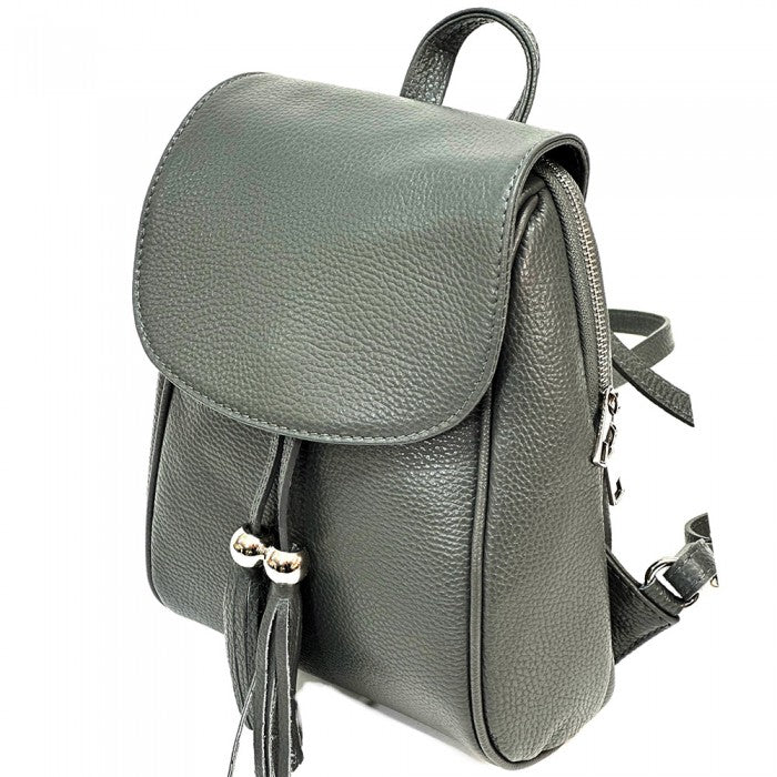 Leather backpack Lockme
