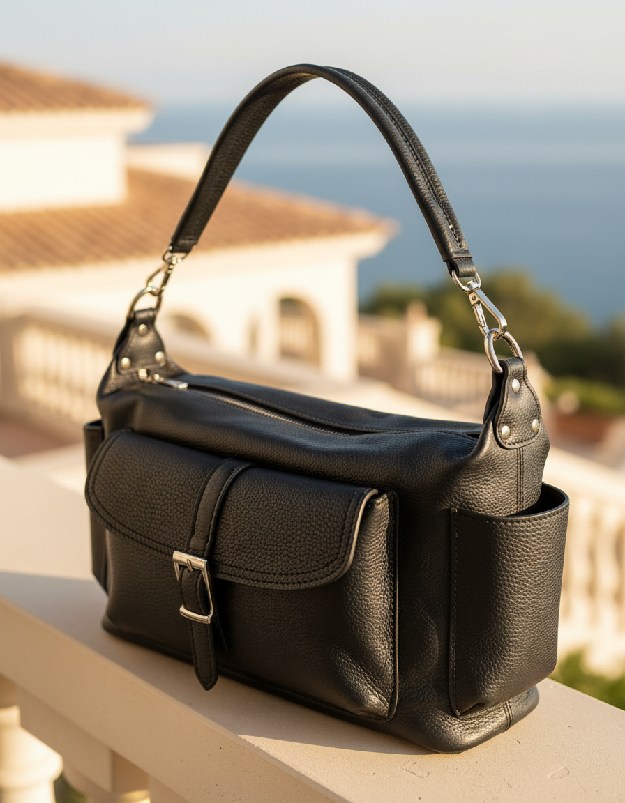 Borsa in pelle "Delvira Pocket"
