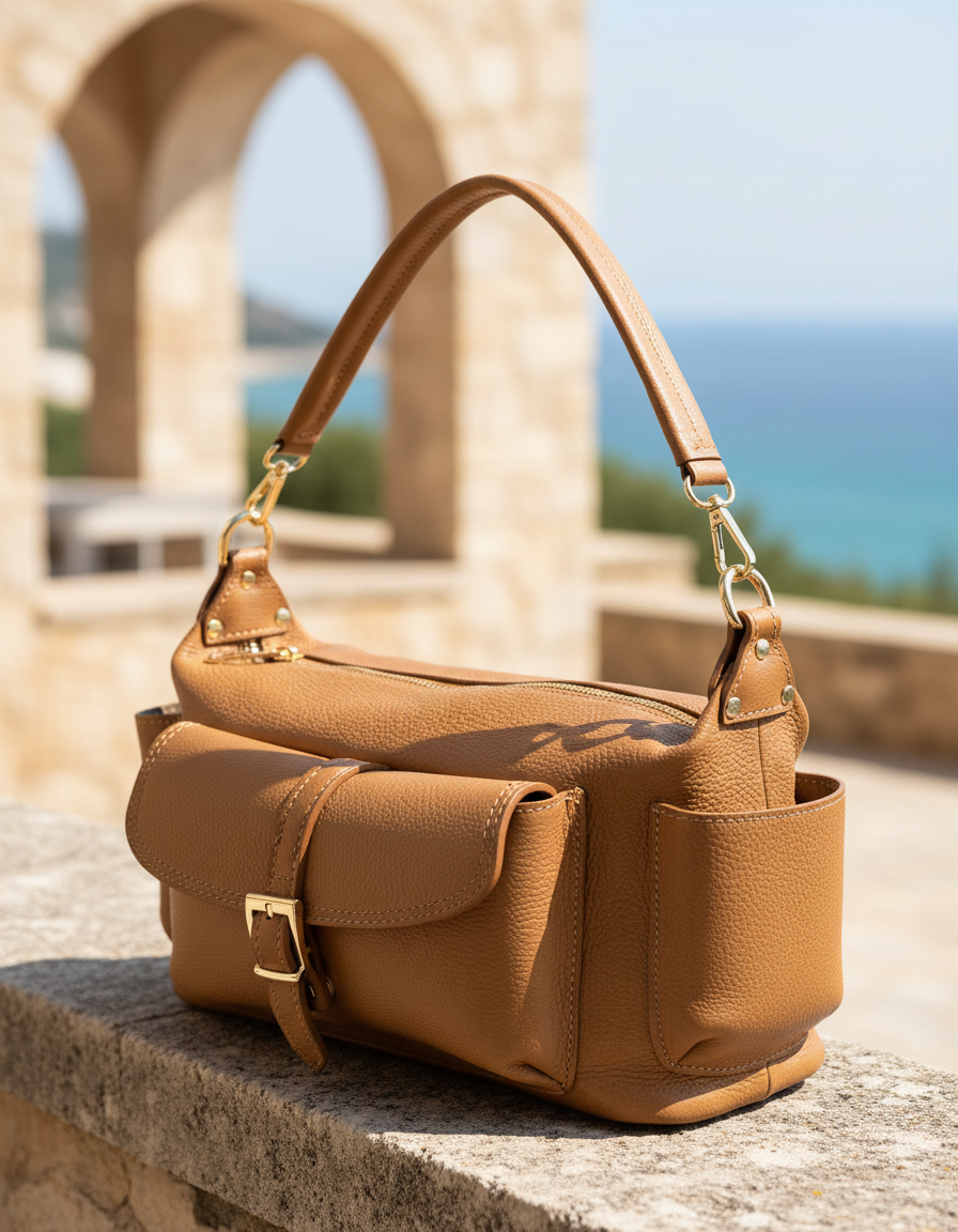 Borsa in pelle "Delvira Pocket"