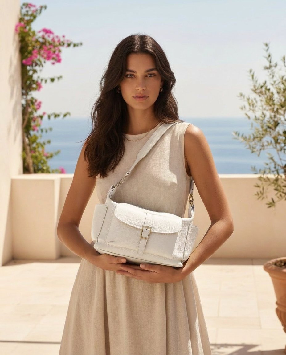 Borsa in pelle "Delvira Pocket"