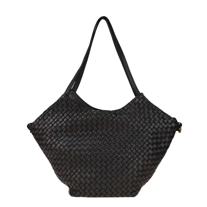 Pinta odinė rankinė 'Siena', priekinis vaizdas su dirželiu